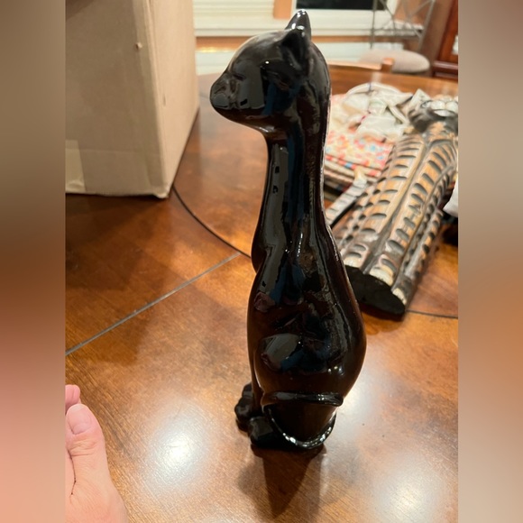 Vintage Retro Black ceramic cat Gottschalk - Picture 5 of 6